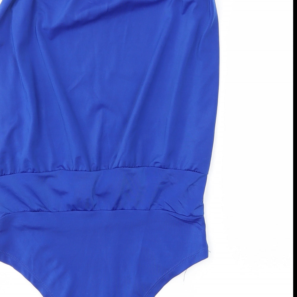 Preworn Womens Blue Basic Blouse Size M
