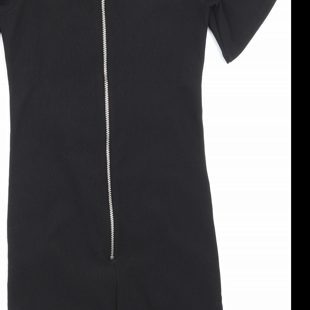 Topshop Womens Black Pencil Dress Size 10