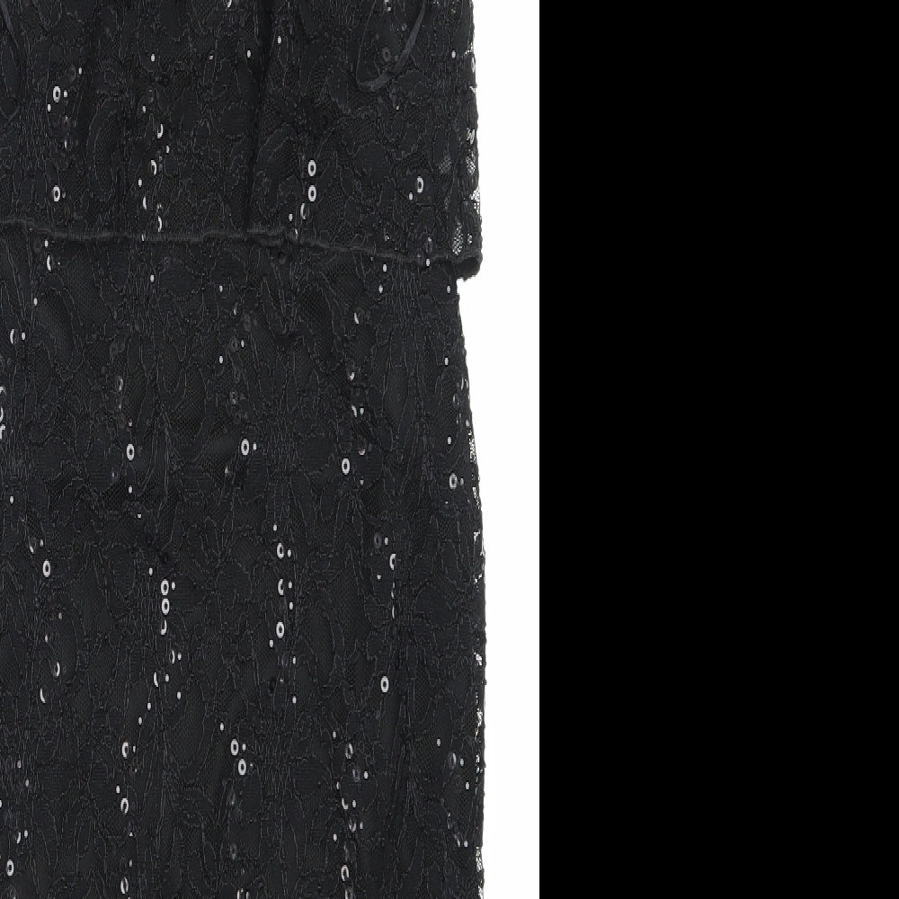 Select Womens Beige Lace Pencil Dress Size 12 - Sparkly