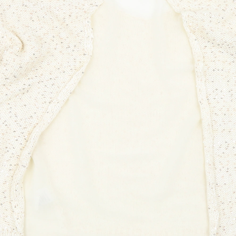 Encuentro Womens Beige Pullover Sweatshirt Size S