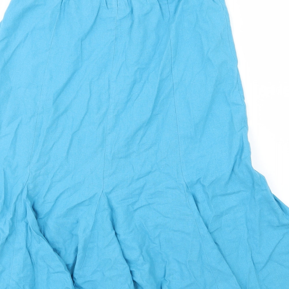 BHS Womens Blue Flare Skirt Size 10