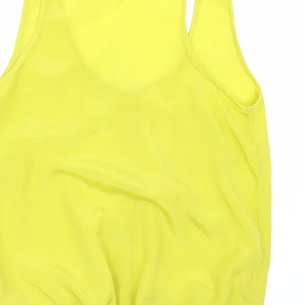 West village Womens Yellow Basic Tank Size 12