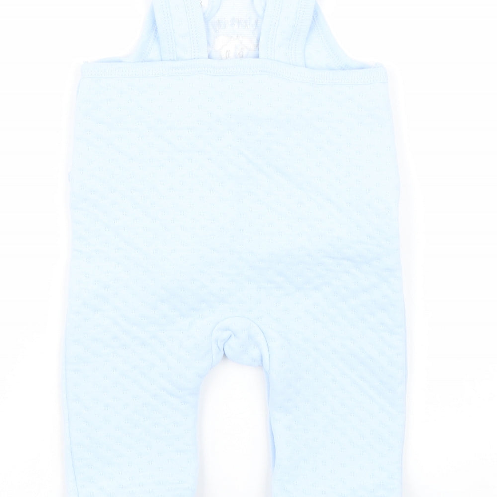 JUST TOO CUTE Boys Blue Babygrow One-Piece Size 3-6 Months