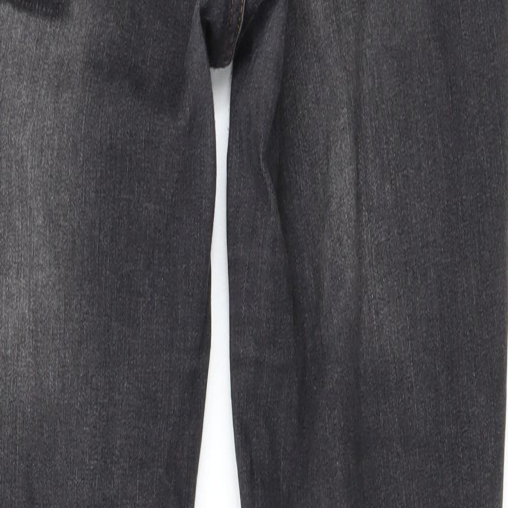 Selected Womens Grey Straight Jeans Size 12 L27 in