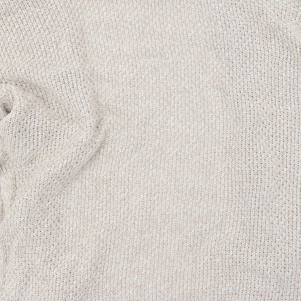 Preworn Womens Beige Cardigan Jumper Size M