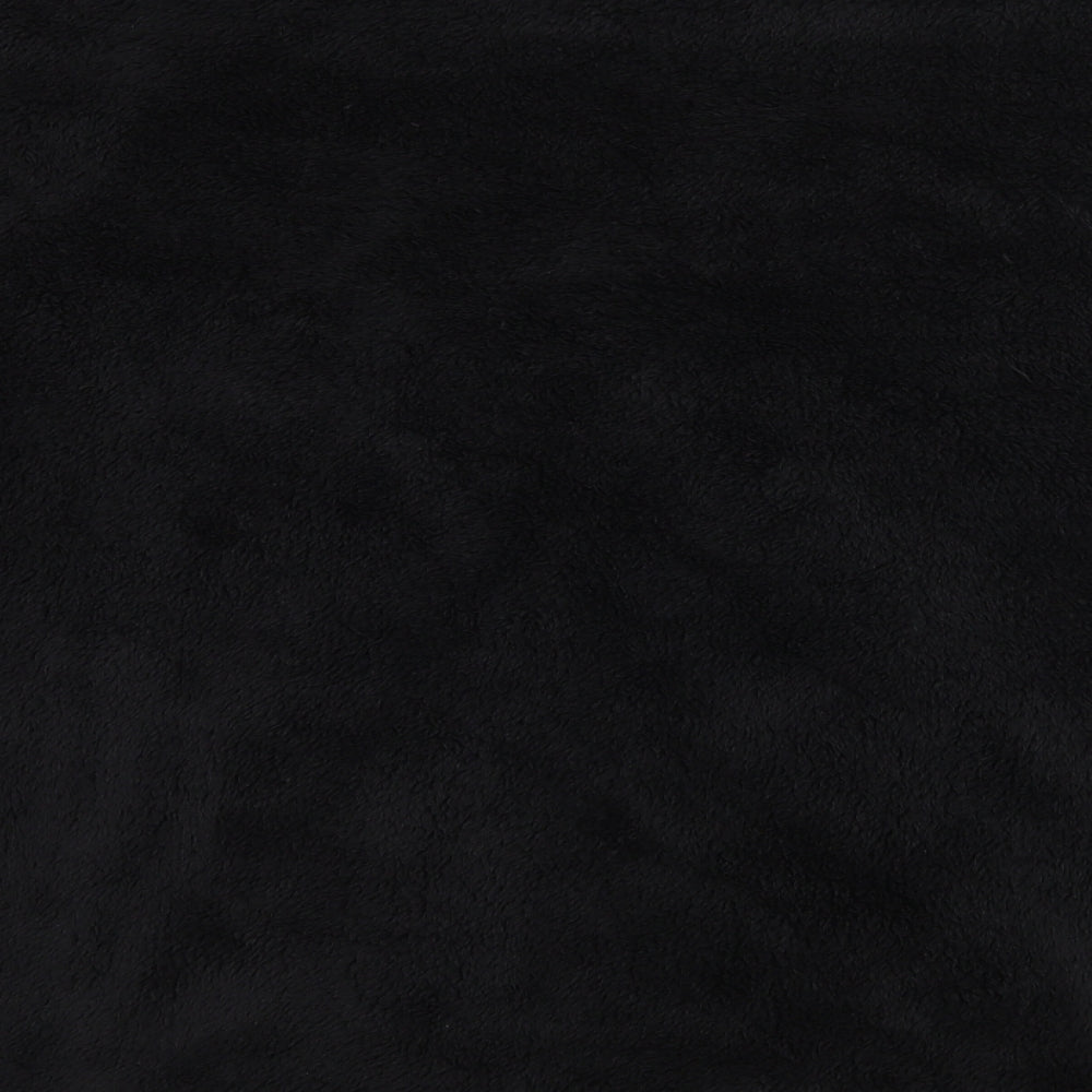 PRETTYLITTLETHING Womens Black Microfibre Pullover Sweatshirt Size 8