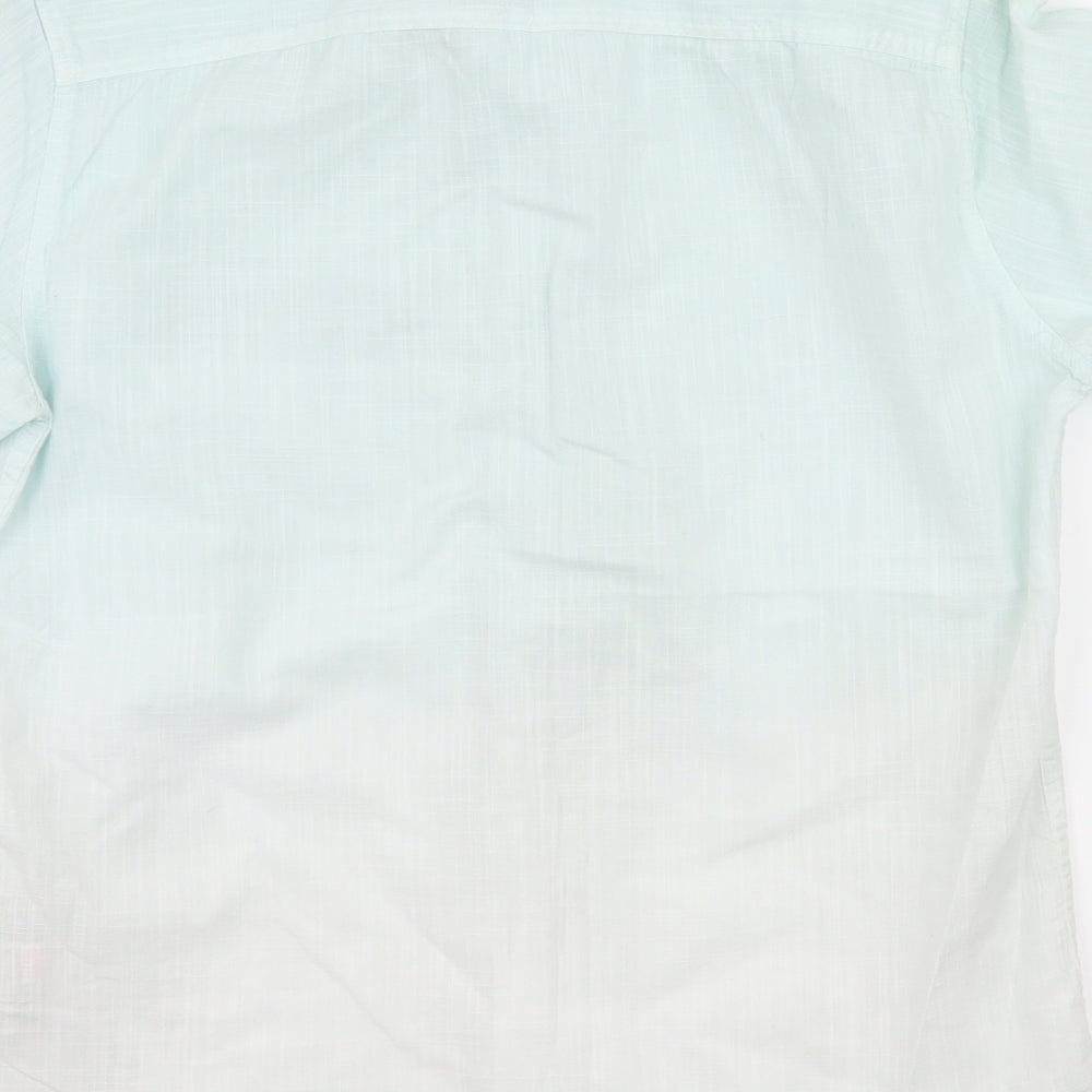LCW Young Mens Blue Button-Up Size XS - Dip dye