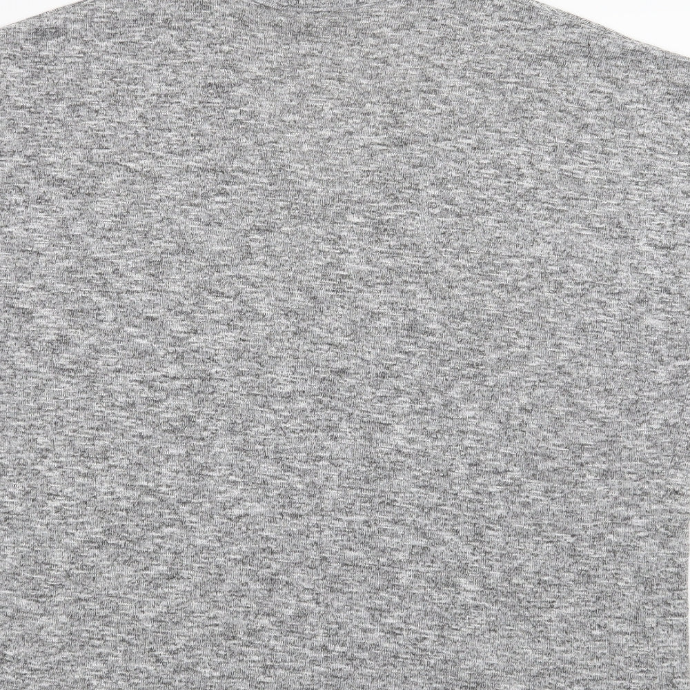 New Look Womens Grey Basic T-Shirt Size M