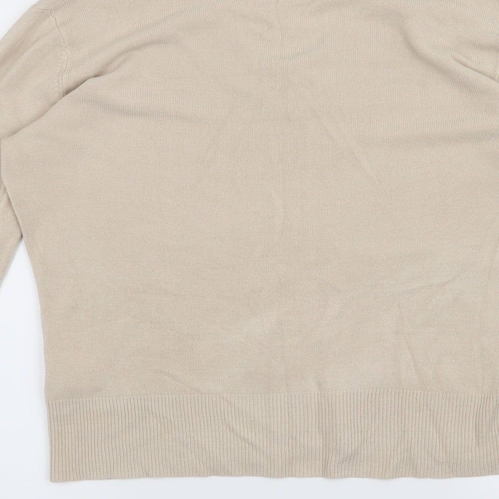 Dorothy Perkins Womens Beige Pullover Jumper Size 16