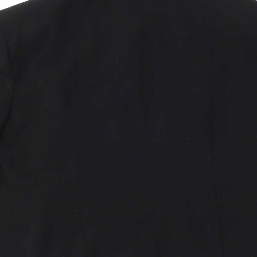 Jaunty Womens Black Rayon Jacket Size 16