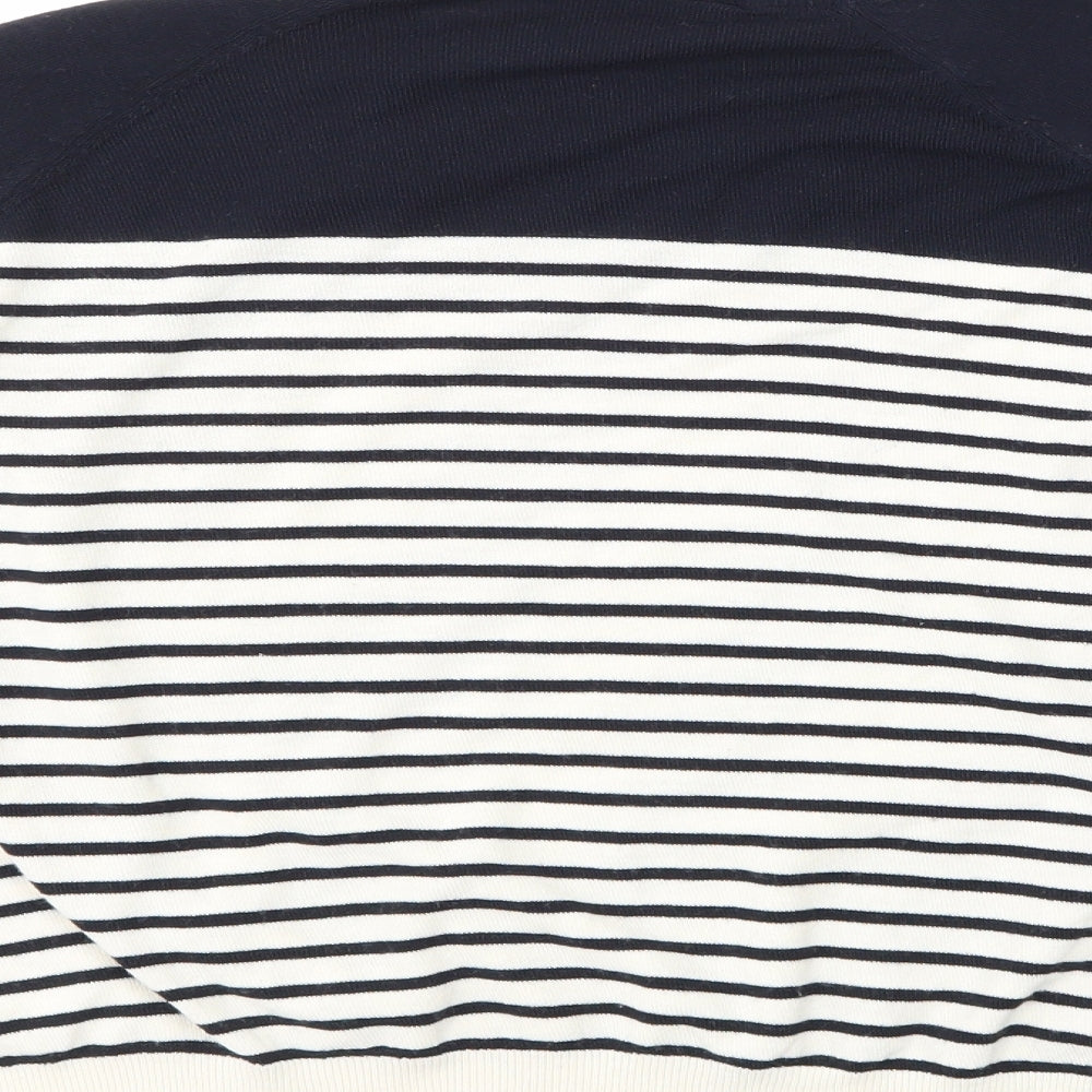 Topshop Womens Blue Striped Pullover Jumper Size 10