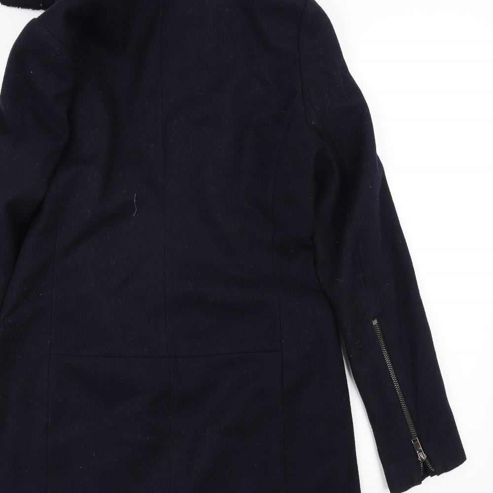 NEXT Womens Blue Overcoat Coat Size 10