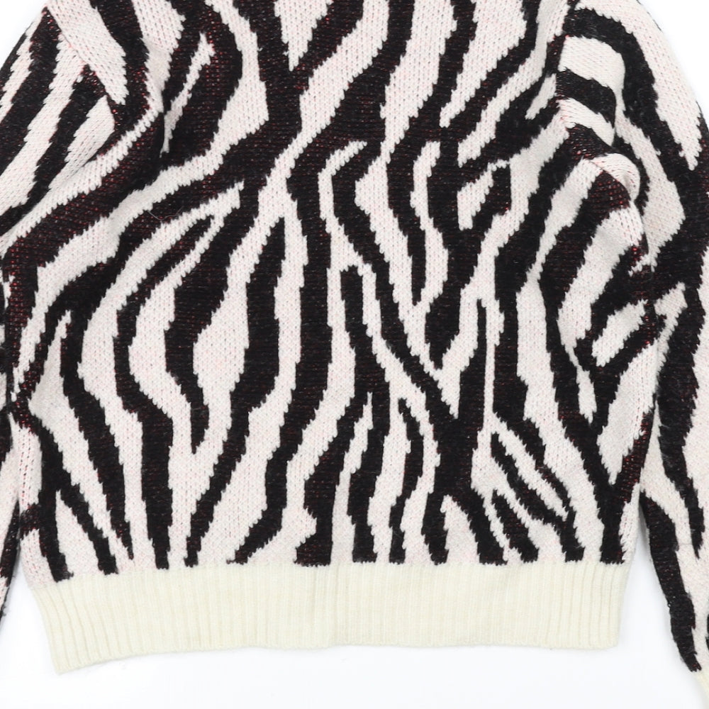 Primark Womens White Pullover Jumper Size 6