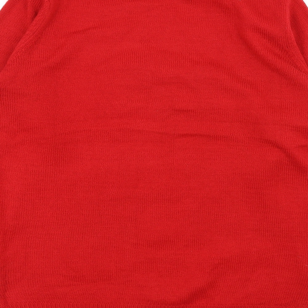 L.O.G.G Mens Red Pullover Jumper Size M