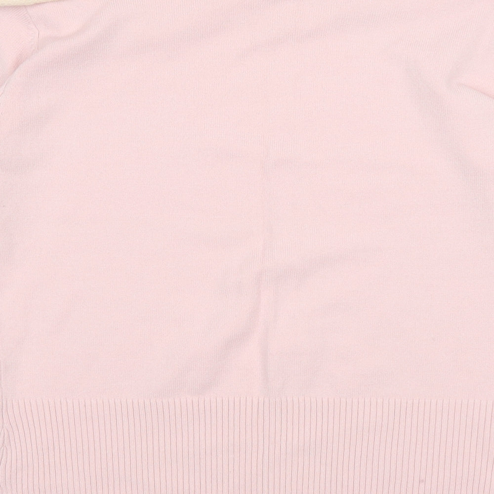 Brand and care label for Select women’s pink jumper, size UK 16