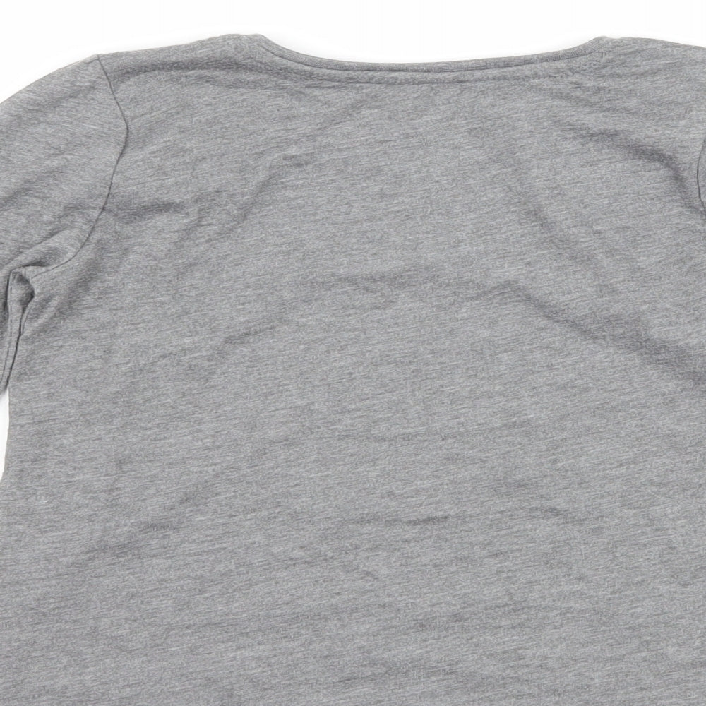 Primark Girls Grey Basic T-Shirt Size 6-7 Years - my mummy rocks