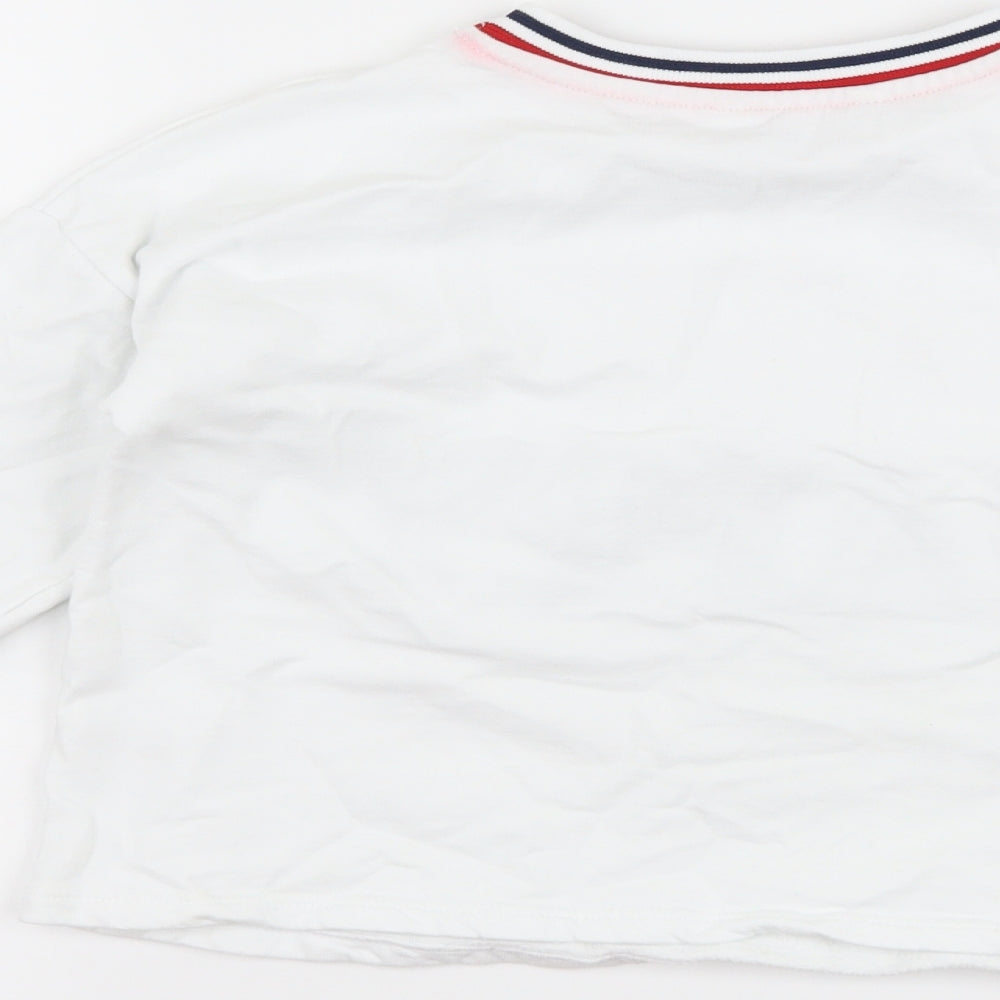 George Boys White Pullover Sweatshirt Size 8-9 Years - happy