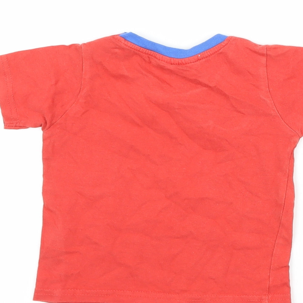 Lily & Jack Boys Red Basic T-Shirt Size 12-18 Months - DInosaur