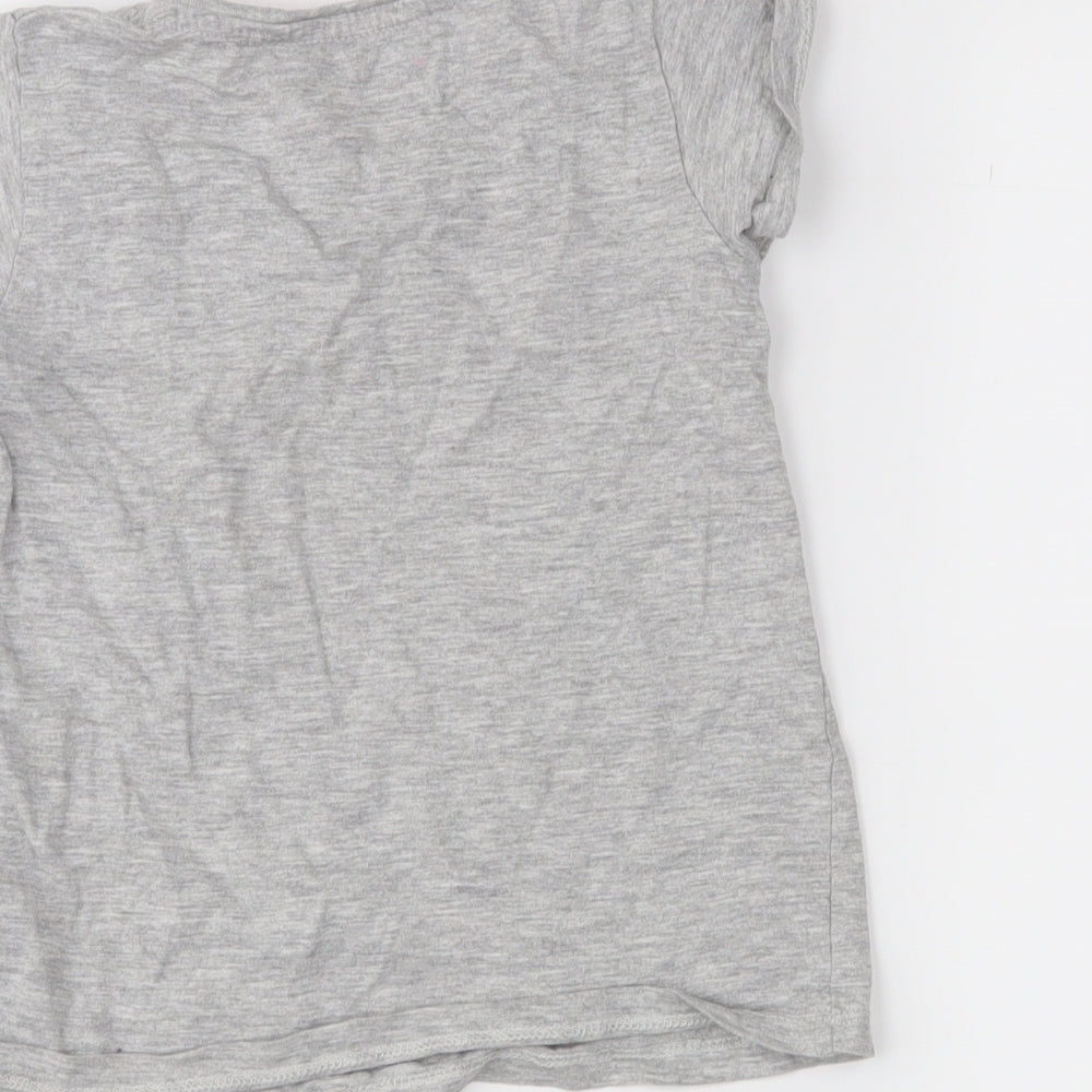 Primark Girls Grey Basic T-Shirt Size 5-6 Years