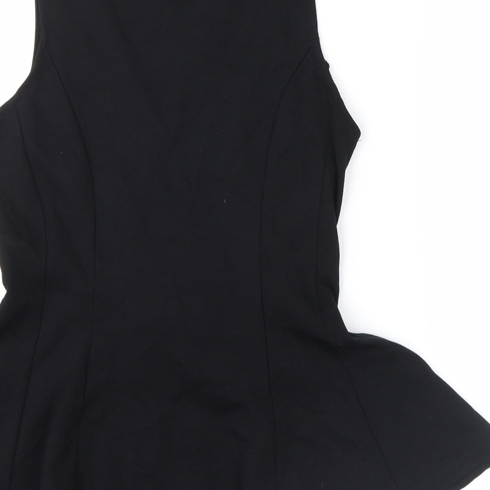 no brand Womens Black Basic Blouse Size S