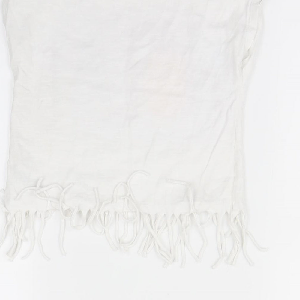 Nutmeg Girls White Basic T-Shirt Size 6 Years