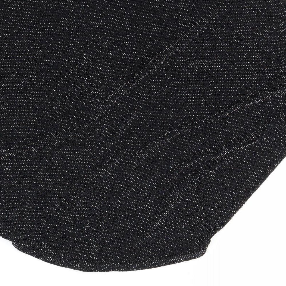Pink Apple Girls Black Cardigan Jumper Size 7-8 Years