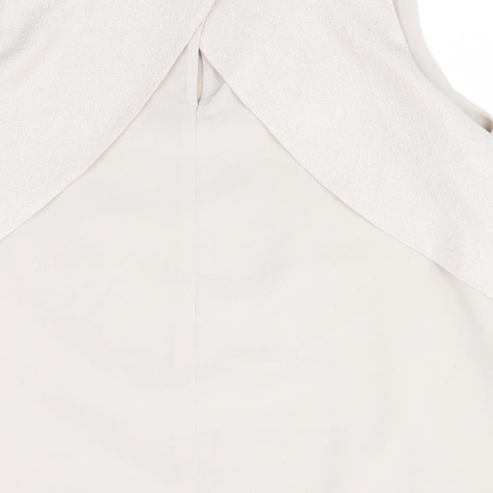 Next Womens Beige Basic Blouse Size 14