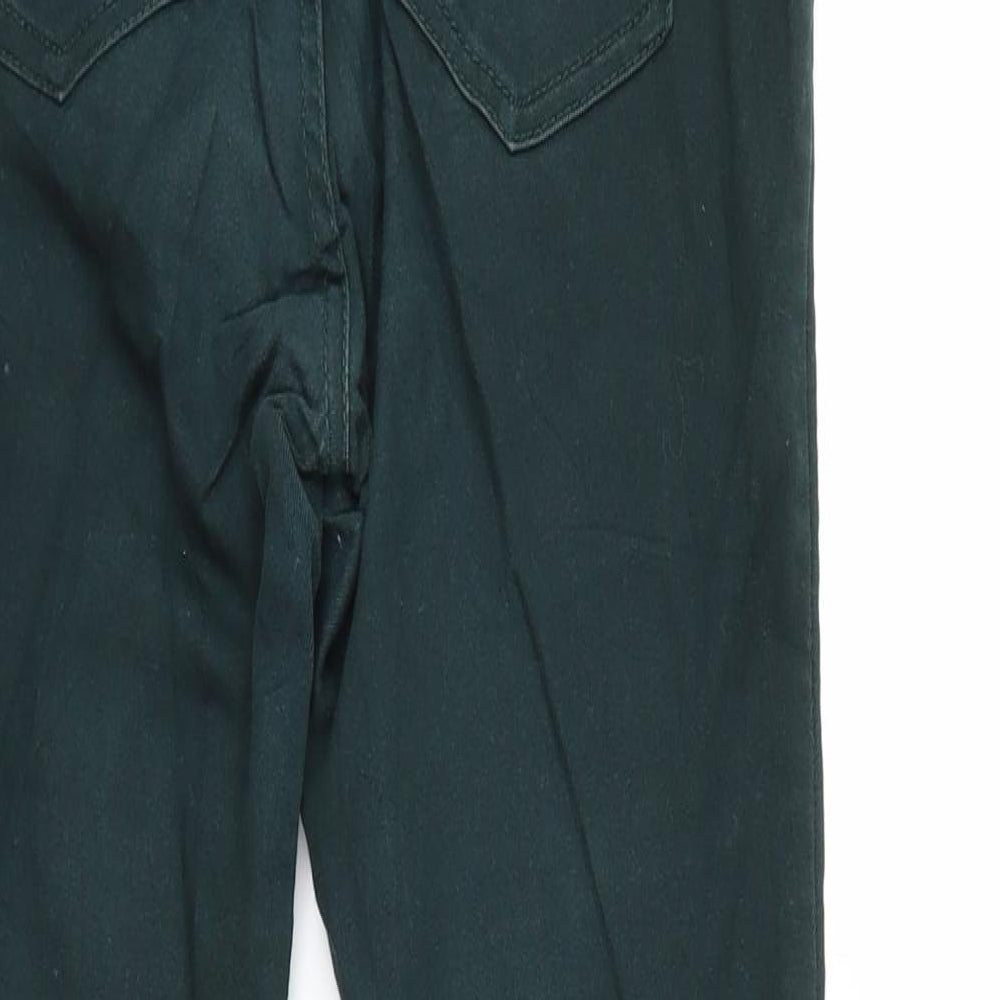 Pull&Bear Womens Green Denim Skinny Jeans Size 8 L28 in