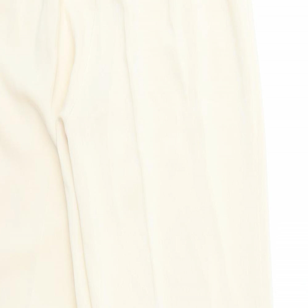 Preworn Womens Ivory Trousers Size 14 L29 in