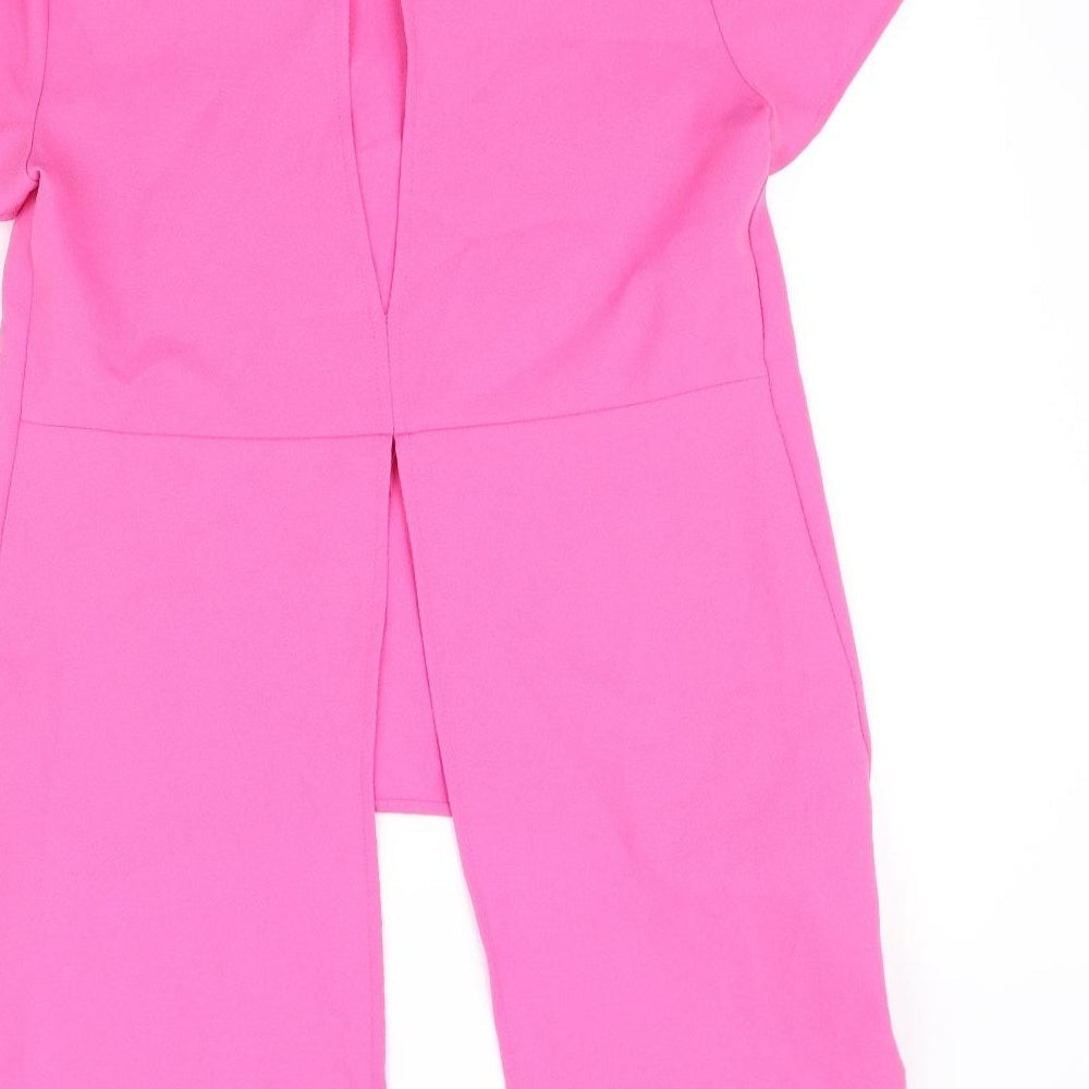 glamious Womens Pink Basic Blouse Size XS