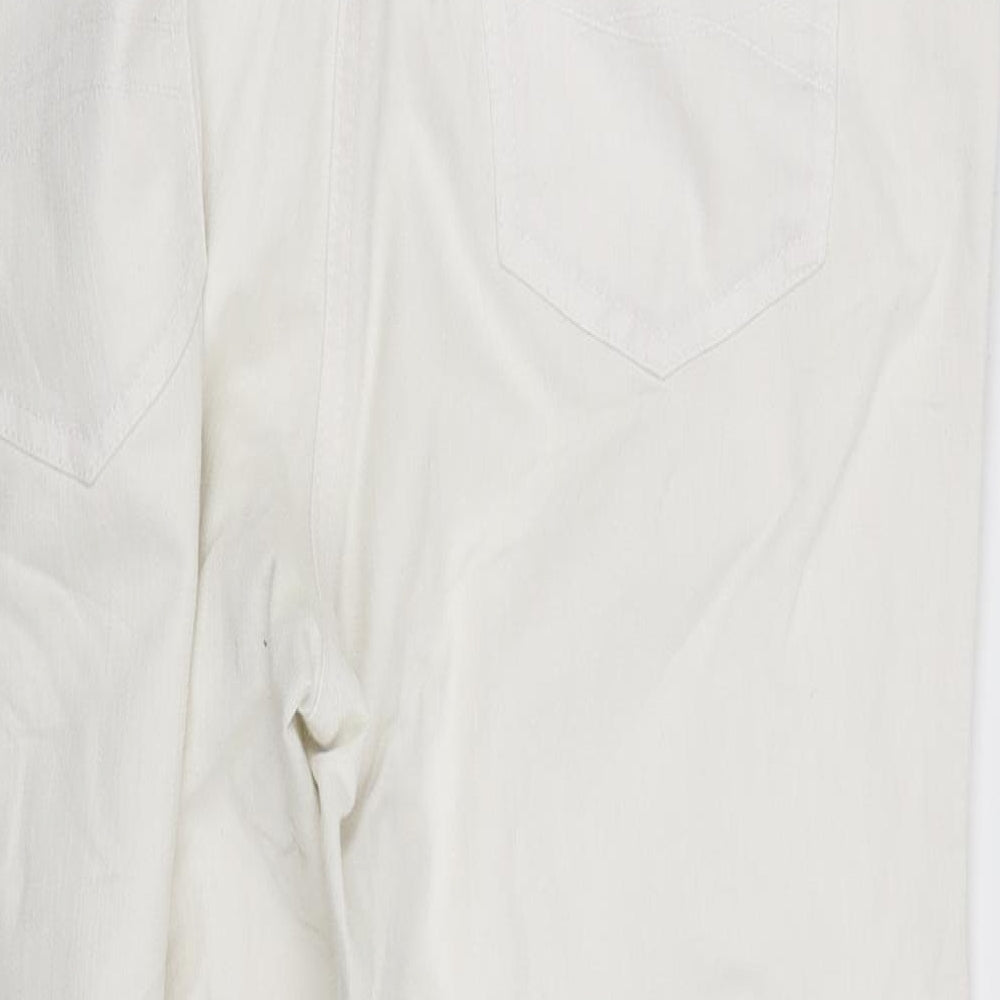 pre worn Womens White Straight Jeans Size 42 in L30 in