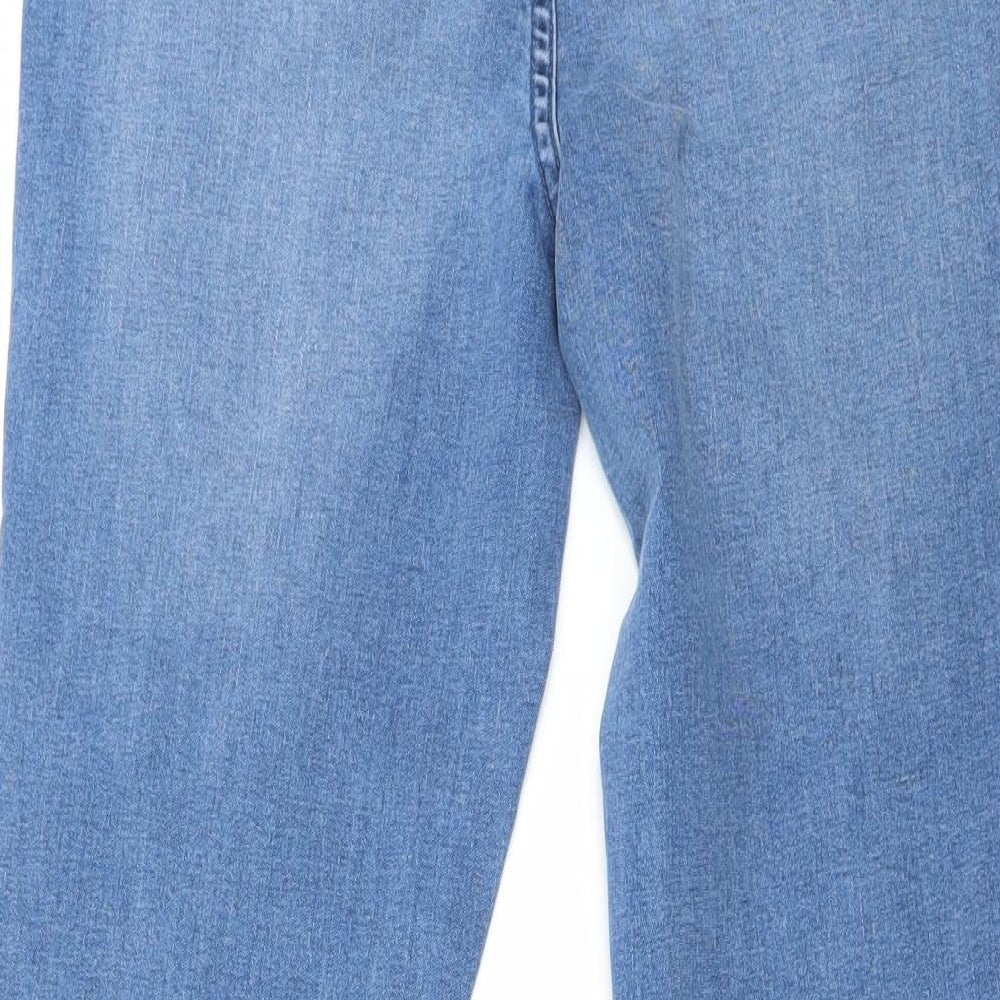JustFab Womens Blue Straight Jeans Size 28 L25 in