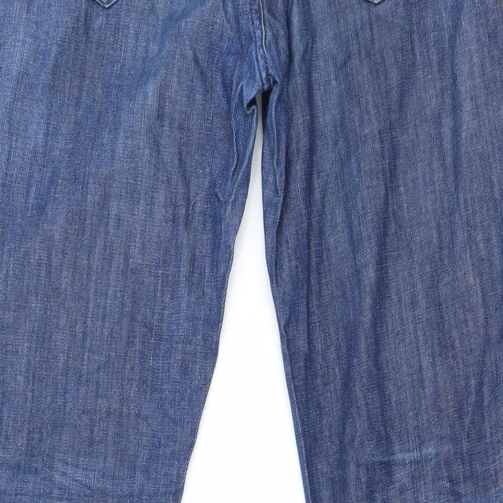 Preworn Womens Blue Straight Jeans Size 28 in L25 in
