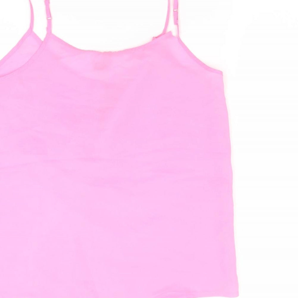 Divided Womens Pink Camisole Blouse Size 8