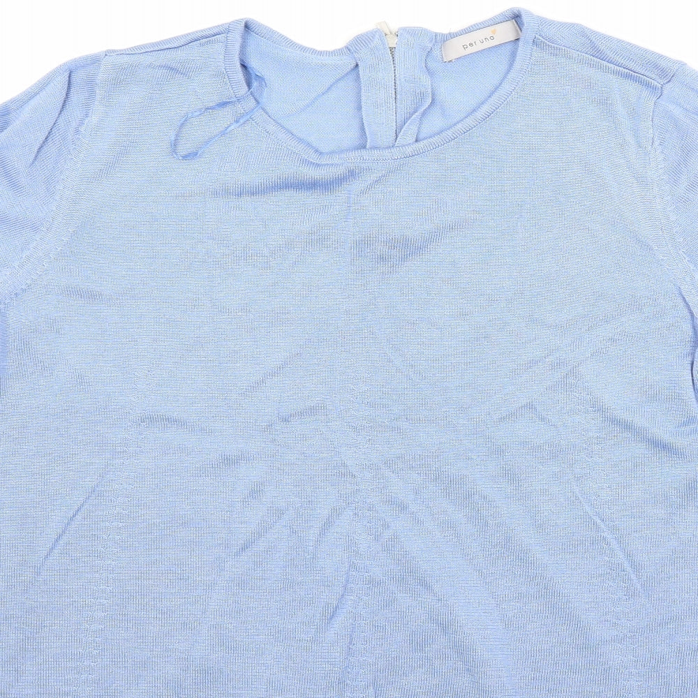 peruna Womens Blue Pullover Jumper Size 16