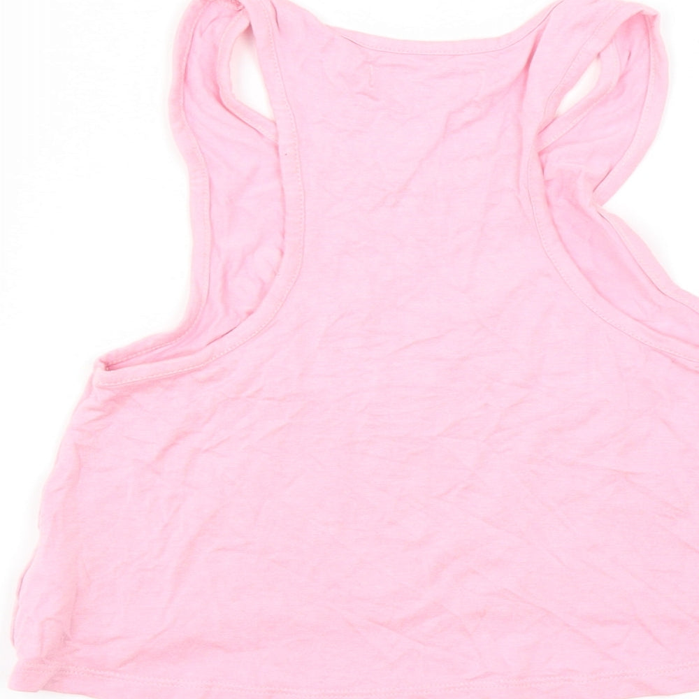 Pineapple Girls Pink Basic Tank Size 7-8 Years
