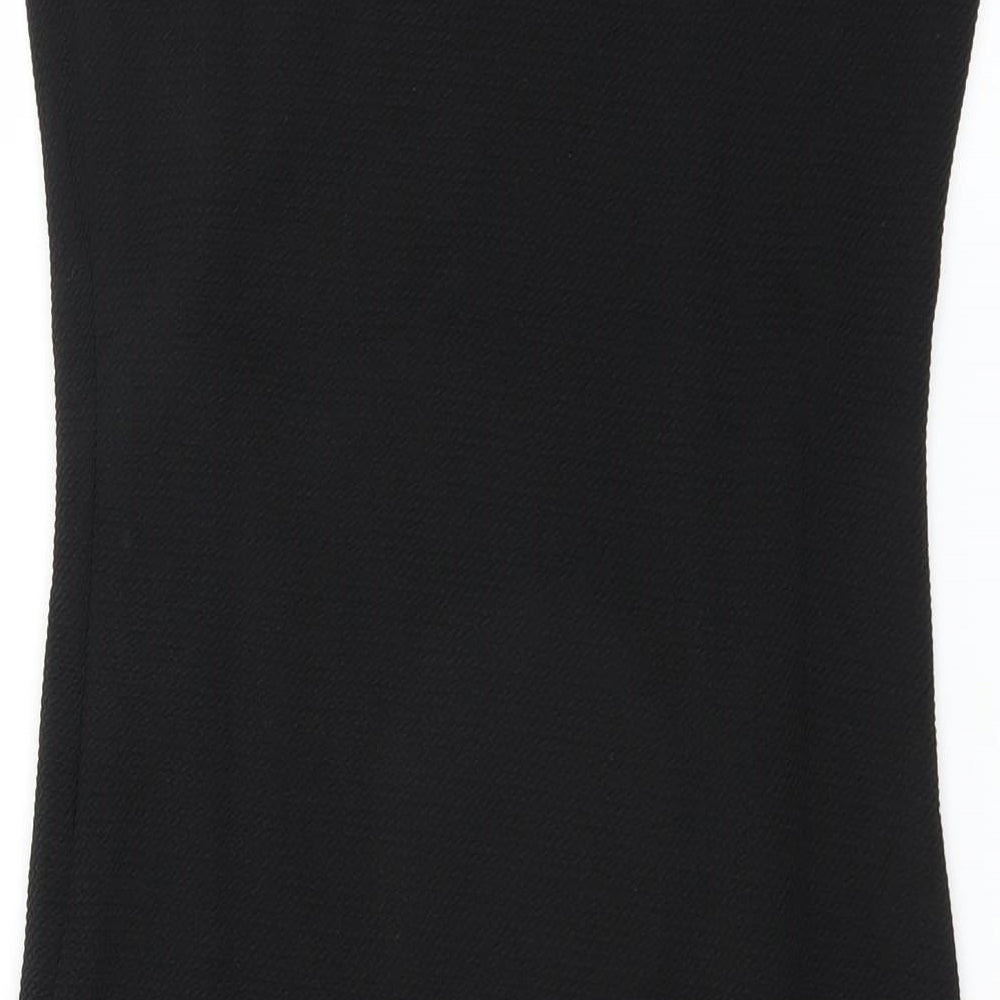 E. DIVA Womens Black Bodycon Size S - floral detail