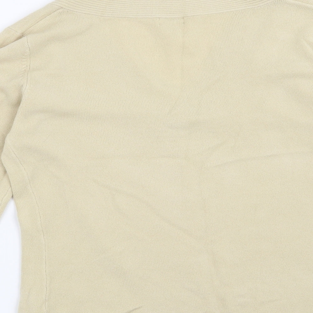 Etam Womens Beige Pullover Jumper Size 14