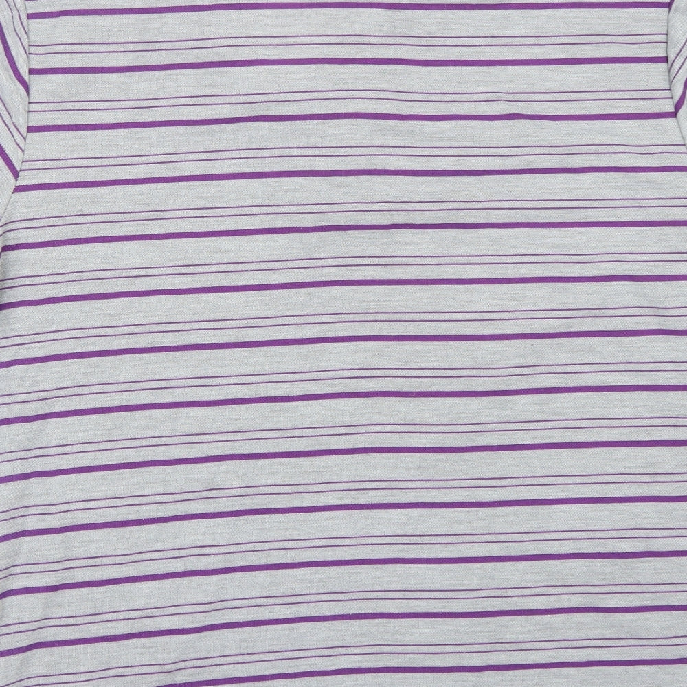 Etoile Mens Grey Striped T-Shirt Size M