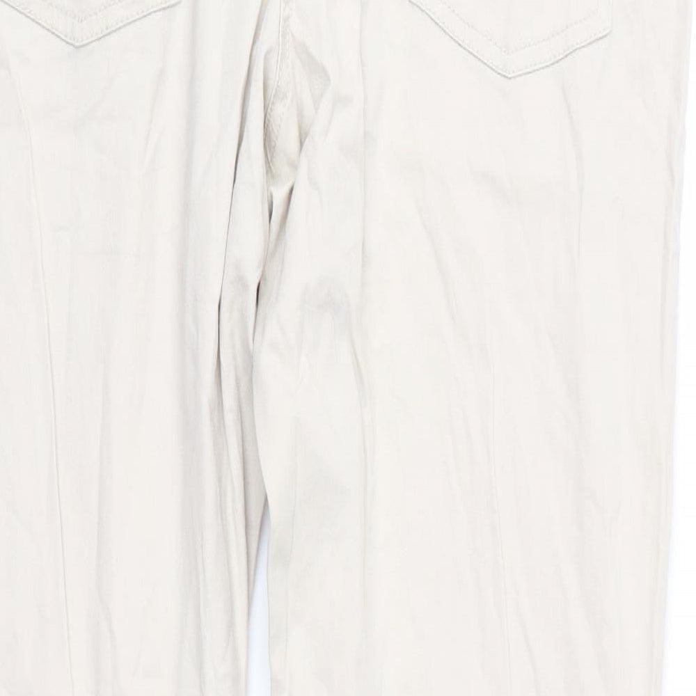Janina Womens Beige Chino Trousers Size 18 L28 in