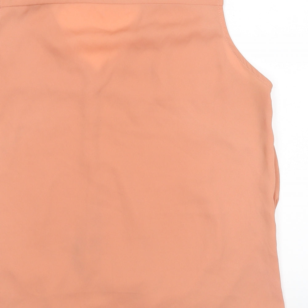 New Look Womens Orange Basic Tank Size 16