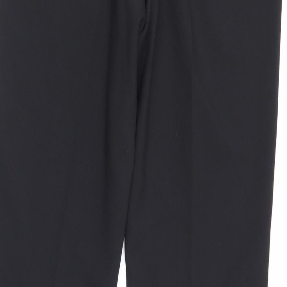 Brand and care label for George women’s black trousers, size UK 8