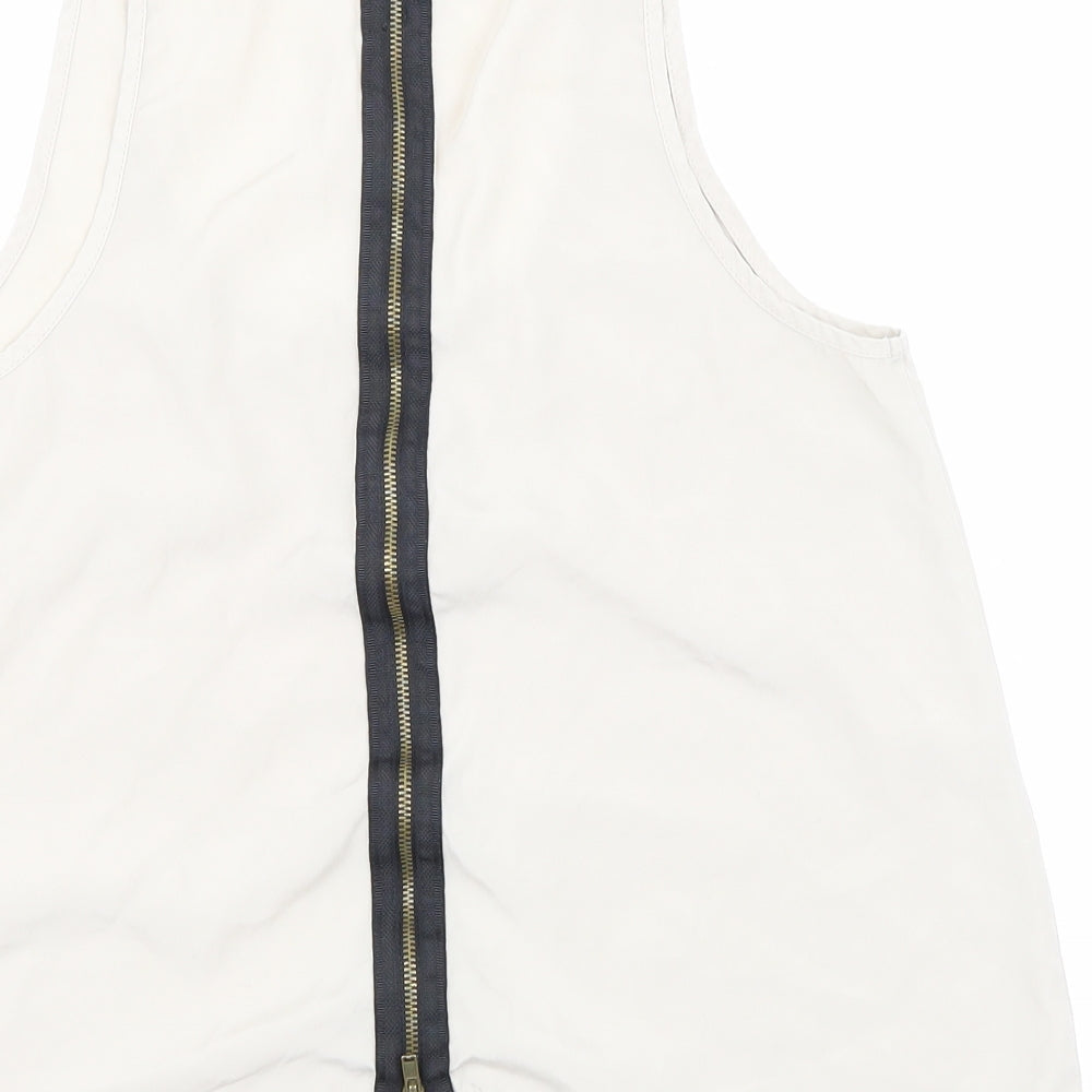Topshop Womens Beige Basic Blouse Size 8