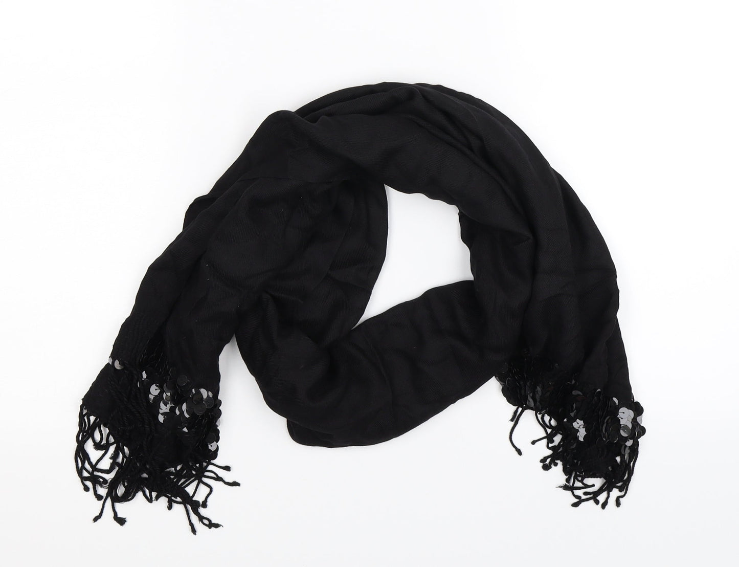 Preworn Womens Black Scarf