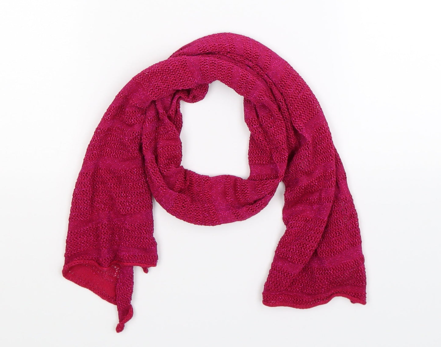 Preworn Girls Pink Knit Scarf Scarves & Wraps One Size