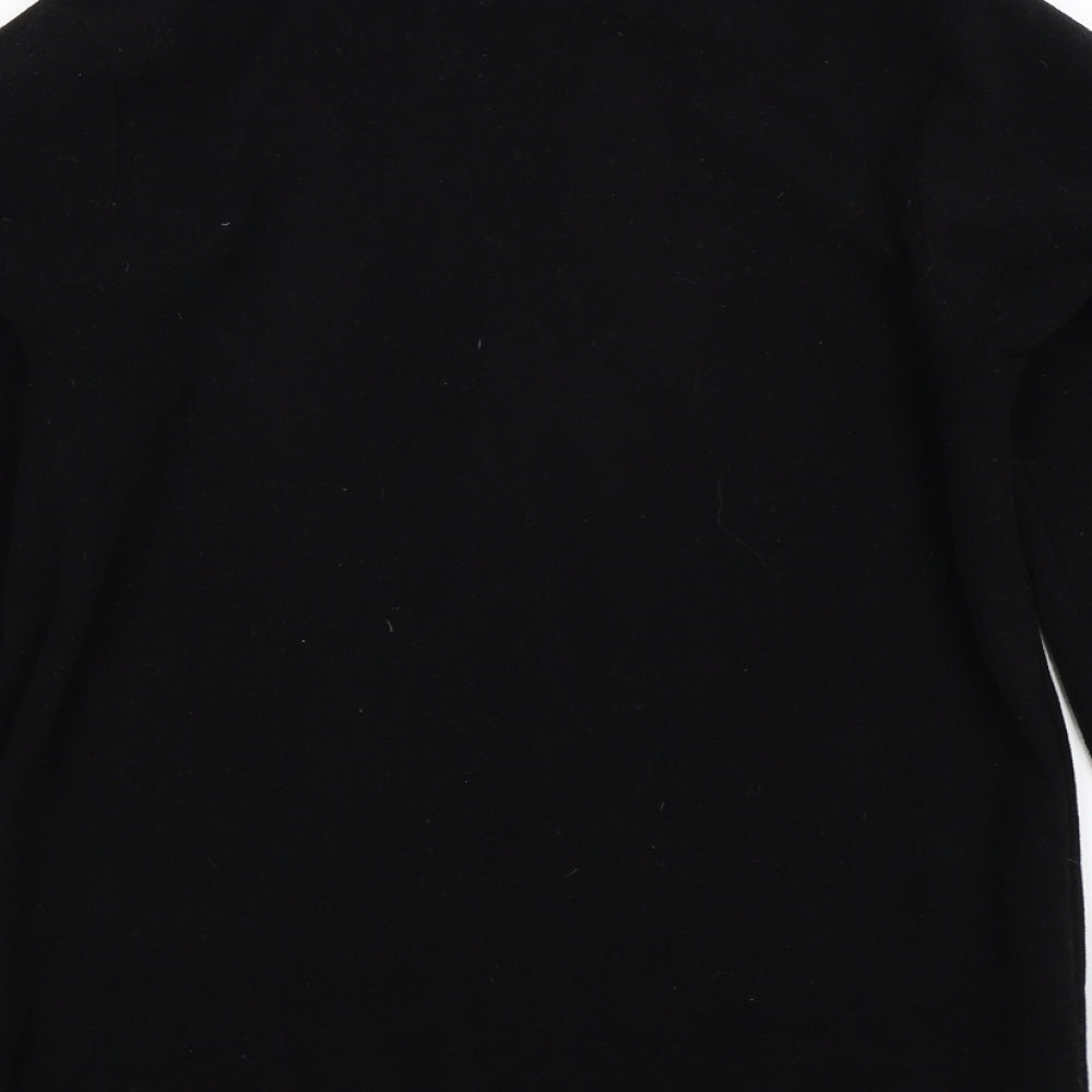 Preworn Mens Black Fleece Jacket Size S