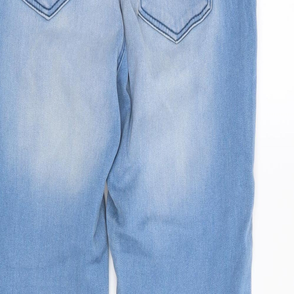 Denim & Co. Womens Blue Straight Jeans Size 8 L26 in