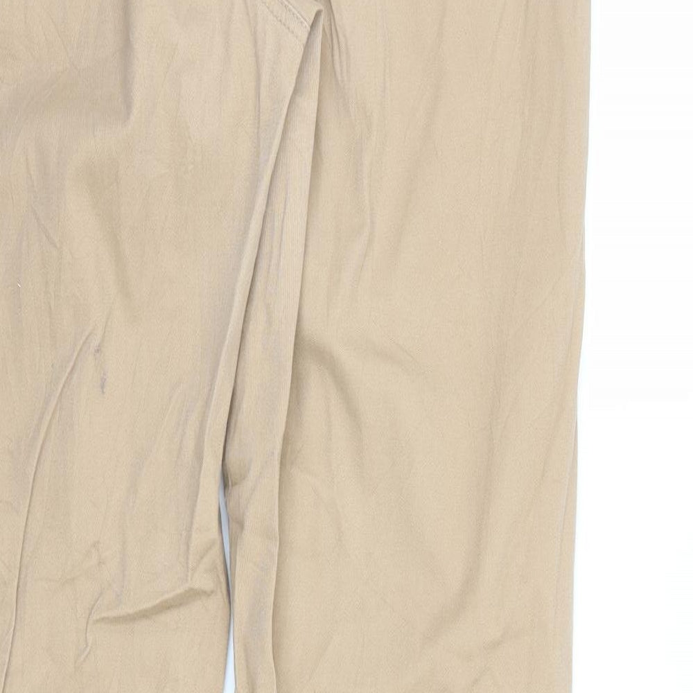 Preworn Womens Brown Chino Trousers Size 36 in L30 in