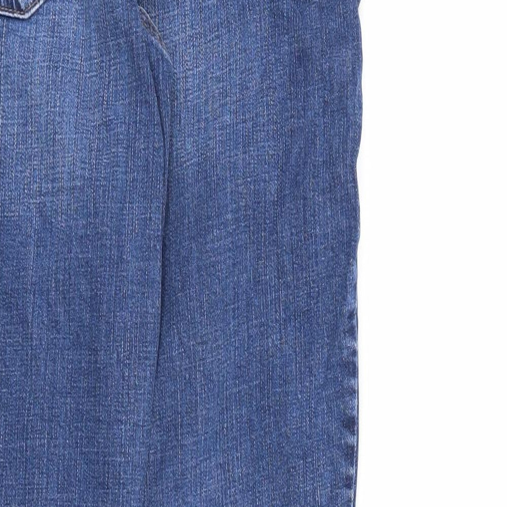 Canada Womens Blue Denim Straight Jeans Size 10 L28 in