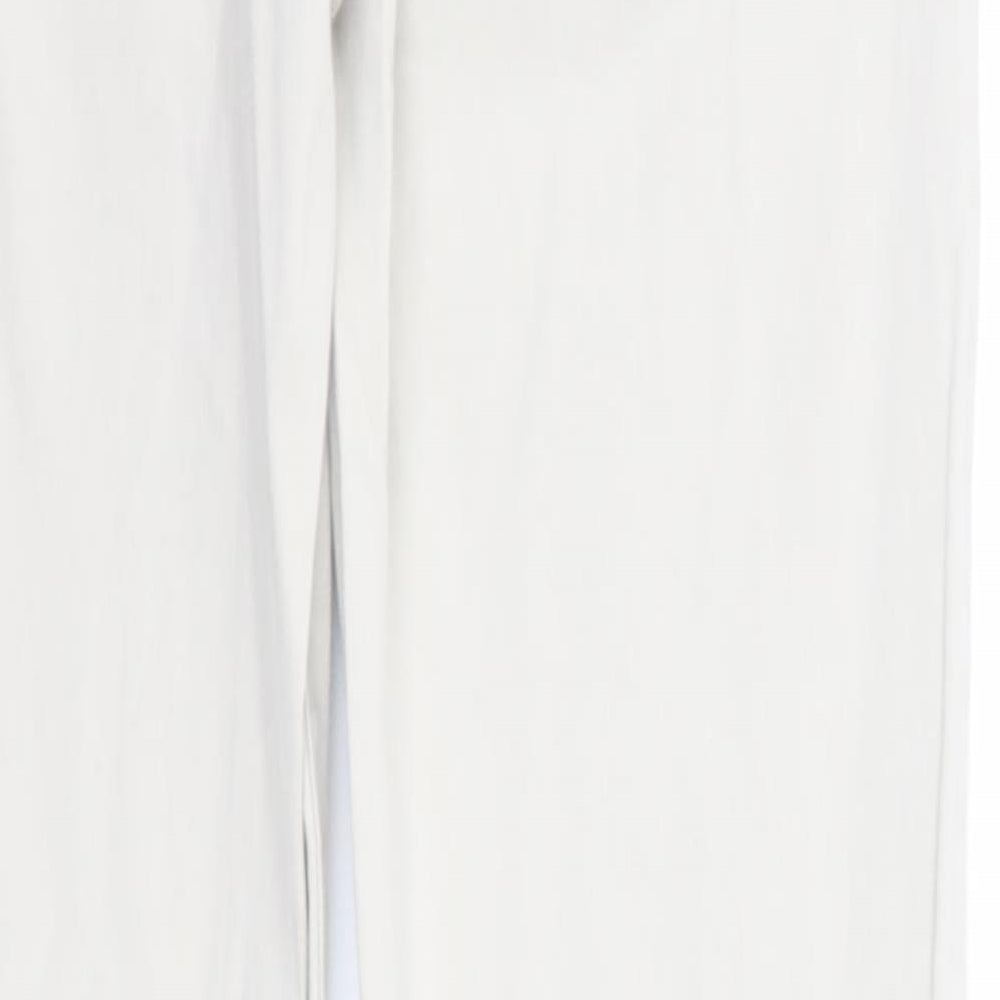 H&M Womens Ivory Trousers Size 12 L29 in